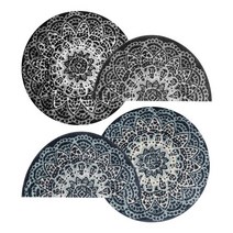 오리엔트카페트 물세탁러그 포인트 빈티지 반원 소형, 쿠팡하우스20220822 블랙 55원형