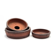 고급 도자기 분재 화분 NY-001 3속 분재분, M 단품 (21.5cm)