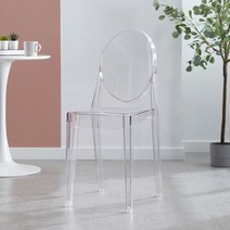 북유럽식탁의자 디자인 투명 플라스틱 식당 현대 미니멀리스트 홈 백 스툴 악마 카페의자, 투명 (팔걸이미포함)