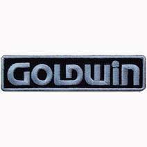 와펜 D773 - GOLDWIN 블랙 사각 로고 마크 패치
