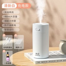 공기청정기 바디미스트 인대쉬형 모니터 중형 안개 온열가습기, T16-충전대금-흰색(아로마 x1필터 엘리먼트