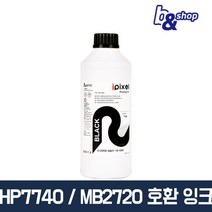 HP9010 HP8710 HP8610 HP7740 HP7720 프린터 호환 무한 리필 피앤씨(무림)잉크, 검정색 안료(PIG) 1L, 1병