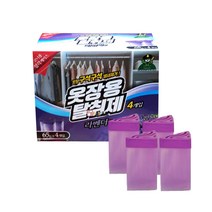 산도깨비 옷장용 탈취제(라벤더향) 65g X 4개입, 1개