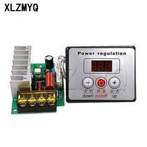 ac모터속도조절기 AC 220V 4000W SCR 전압 레귤레이터 조광기 전기 모터 속도 온도 컨트롤러 + 온수기 용, 01 WIth Switch