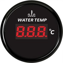 자동차온도게이지 범용 52mm 방수 해양 자동 수온 게이지 온도 측정기 40-120 자동차 보트 트럭용 빨간색 백라이트 포함, [07] Digital BN