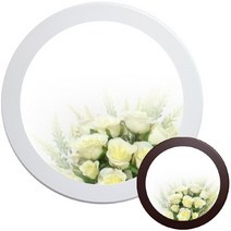 골든벨 [골든벨] 서클 인테리어 벽거울 31cm (2종), 7318 화이트