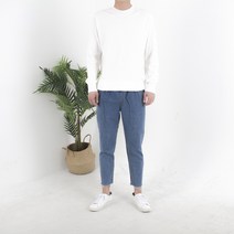 더간지 테이퍼드핏 밴딩청바지