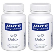 퓨어인캡슐레이션 Nrf2 디톡스 캡슐 글루텐 프리, 60개입, 2개
