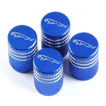 자동차부품 4pcs 자동차 타이어 휠 캡 림 스템 커버 Airdust 재규어 XF XE XJL F-PACE, 04 파란, 04 파란