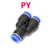 공압 피팅 파이프 커넥터 튜브 공기 빠른 물 푸시 호스 Couping 4mm 6mm 8mm 10mm 12mm 14mm PU PY PK PE PV SA, 02 PY