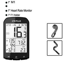 자전거속도계 심박계 gps 스피드센서 야핏 실내 신제품 GPS 자전거 컴퓨터 M1 사이클링 속도계 Garmin Bryt, 업그레이드 된 C F1