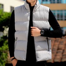 남자 경량 패딩 조끼 방한 겨울 남성 직장인 회사원 캐주얼 쪼끼 검정 회색