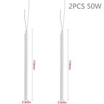 전기 납땜 인두 새로운 220V 35W 세라믹 긴 수명 내부 열 전기 납땜 인두 코어 지원 전기 다리미 조정 가능, 04 2PCS 50W