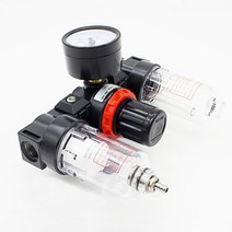 에어 레귤레이터 수분분리기 GOGO Pneumatic frl AC2000 1 4 인치 구리 카트리지 수동 드레인 압력 게이지 airtac 타입 필터 윤활성기 187419