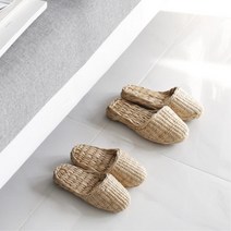 내추럴 미니 왕골슬리퍼 키즈 룸슈즈 오피스텔 실내화 호텔 직장인선물 학원 병원