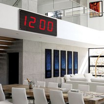 루나리스 FM수신 빅타임 LED 전자 대형벽시계 73cm, 색상:화이트 LED(JSLIWH04)