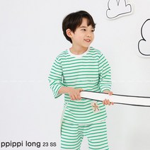아동복 실내복 삐삐롱 오가닉 7부 편면싱글 상하복 래시GR