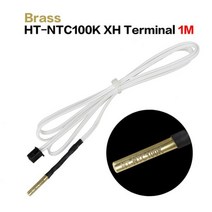 3d프린터 노즐 펜 부품 1M/2M 3D 프린터 HT-NTC100K 서미스터 온도 센서 E3D V6 핫 엔드 J 헤드 용 고온 ntc 100k, 01 Brass XH 1M