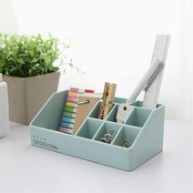 책상 포스트잇 도장 볼펜 분리수납 정리함 메모지, 핑크