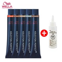 웰라 콜레스톤 퍼펙트 염색약 80g, [퓨어]14/45-체리 레드-산화제3개, 1개