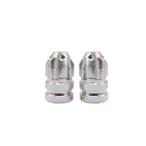 w800 오토바이 스크류 인 cnc 타이어 밸브 커버 가와사키 kxf450 650 윙 er5 er6f er6n j300 kle500 klr 600, 실버-2pcs