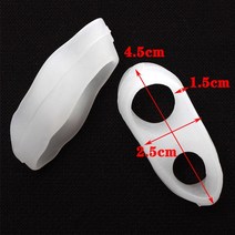 2pcs 발가락 분리기 교정기 실리콘 젤 발가락 보호기 패드 교정기 릴리프 외반 외반 발가락 분리기 풋 케어 패치, 2개