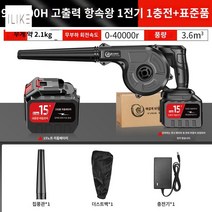 무선 눈치우는 청소기 낙엽 세차 기계 송풍기, 지존형(15절전심 998000H 일전) 표준품