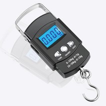 피케이몰 1+1 미니 전자 물고기 저울 계측기 최대 50kg, 블랙