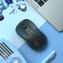 무선마우스 유선 무음 마우스 귀여운 여자 노트북 USB 오피스 캐주얼 미니 무소음마우스, 블랙, 무선