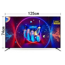 대형 4K HD 80인치 85 120 110 130 150인치 원거리 음성 지능형 네트워크 LCD TV, 65인치 4K