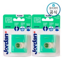 조르단 치실 익스팬드 넓은 치아용 25M 2개, 없음, 상세설명 참조