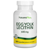 네이쳐스 플러스 난황 계란 노른자 레시틴 600mg 베지캡슐 180정 포스파티딜콜린 Egg Yolk Lecithin 포스파티딜에탄올아민, 1개, 기본