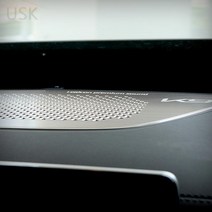USK 더뉴K9 대쉬보드 스피커 알루미늄 커버 몰딩 실내 포인트 드레스업 튜닝 DIY 악세사리 용품, 실버_대쉬보드스피커