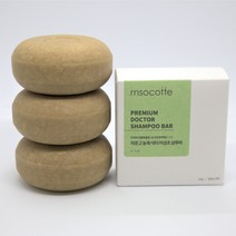 알앤소코떼 자운고 농축 닥터 어성초 샴푸바 1개 /고체샴푸 한방샴푸바 샴푸비누 약산성샴푸바, 중건성 두피용 1개