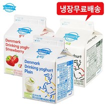 덴마크 드링킹 275mLx9팩(딸기3+사과3+플레인3) 냉장무배