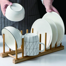 위드샤인 빈티지 원목 우드 접시랙 주방 싱크대 정리 선반 정리대 접시꽂이
