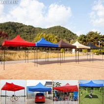 LOHANS 천막 지붕 커버 실내 실외 야외 축제 행사용 바람막이 그늘막 캠핑 테라스 포장마차 옥상, 지붕 2.5m X 3.75m, 블랙