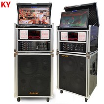 금영노래방 KMS-S700W 이동식 노래방 세트 LED모니터 일체형+디컴 무선마이크 ECO, LED모니터 일체형+무선마이크 ECO