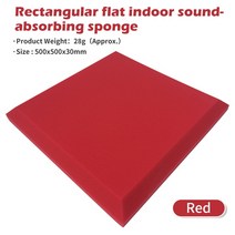 우레탄 폼 보드 단열재 코팅 스튜디오 어쿠스틱 폼 ESD 정전기 방지 삽입 Soundabsorbing 스폰지 200x200mm, 12 Red 500x500mm 30mm