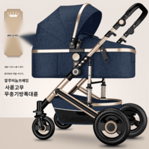 강아지 유모차 소형견 개모차 중형견 접이식 New 애견, 네이비