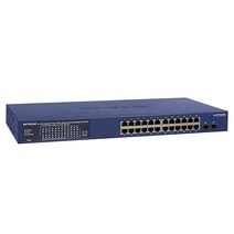 NETGEAR의 26포트 PoE 기가비트 이더넷 스마트 스위치 (GS724TPP) - 매니지드 인사이트 클라우드 관리 옵션 PoE+ 24개 380W 1G SFP 2개 데스, 8-Port 8xPoE+ 55W 2xSFP