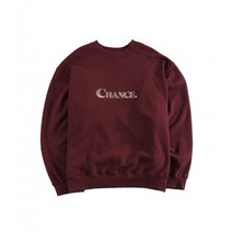 남자 여자 맨투맨 스웨트 셔츠 챈스챈스 CHANCE SWEATSHIRT(Burgundy/기모) SWEATSHIRT(Burgundy)