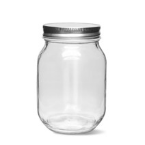 MIR 유리병 클래식 미르 자 490ml 원형 디저트 캔들병 잼병 공병 소분저장 밀폐유리용기