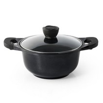 국산 깔끔하고 세련된 블랙펄 세라믹 주물냄비 6종, 블랙펄 18cm 양수냄비