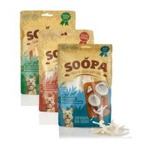 SOOPA 수파 영국 수입 비건 애견 건강 간식 그레인 프리 100% 식물성 야채 츄, 코코넛츄