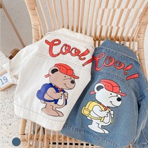 도오빠 아동 자켓 바람막이 가을 봄자켓 남여공용 키즈 아동복 주니어 데일리 편안한 데님자켓 윈드브레이커 등원룩_골자켓