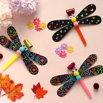 스크래치 잠자리 피리 10set, 단품