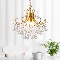샹들리에 식탁조명 크리스탈 클리세 3등 펜던트조명 주방식탁등 카페 전등교체, 선택없음