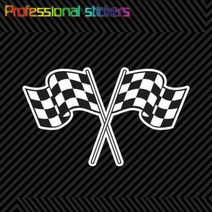 듀얼 체크 무늬 플래그 스티커 프리미엄 다이 컷 비닐 레이싱 1 차 RV 노트북 바이크 오토바이 사무용품, [01] Beige, [01] 18cm