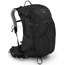 Osprey Manta 34L 남성용 하이킹 백팩 유압 저장소 포함 블랙 원 사이즈, Backpack, Black